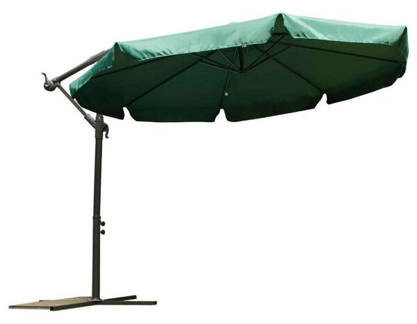 Plonos Összecsukható kerti Napernyő 8 részes , 350cm átmérőjű, 14kg - Zöld