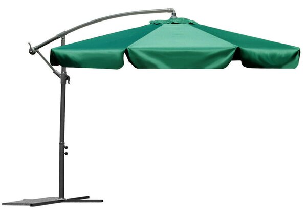 Plonos Összecsukható kerti Napernyő 8 részes , 350cm átmérőjű, 14kg - Zöld