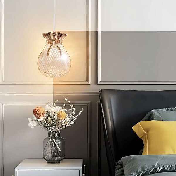 Függesztett mennyezeti lámpa LHJ107-1CP light rose gold