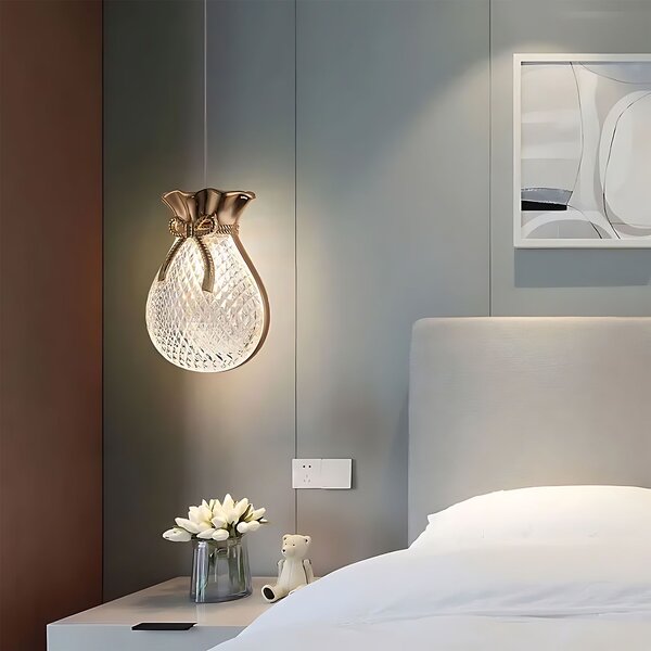 Függesztett mennyezeti lámpa LHJ107-1CP light rose gold