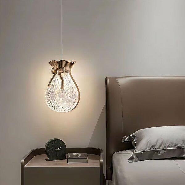 Függesztett mennyezeti lámpa LHJ107-1CP light rose gold