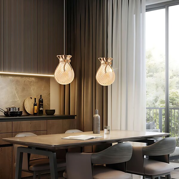 Függesztett mennyezeti lámpa LHJ107-1CP light rose gold