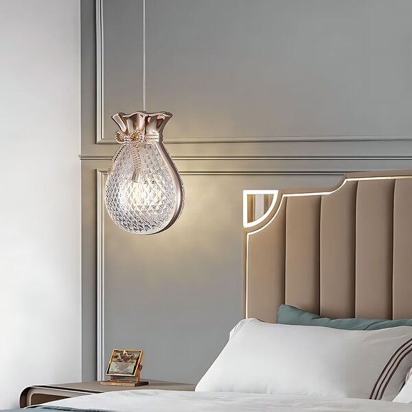 Függesztett mennyezeti lámpa LHJ107-1CP light rose gold