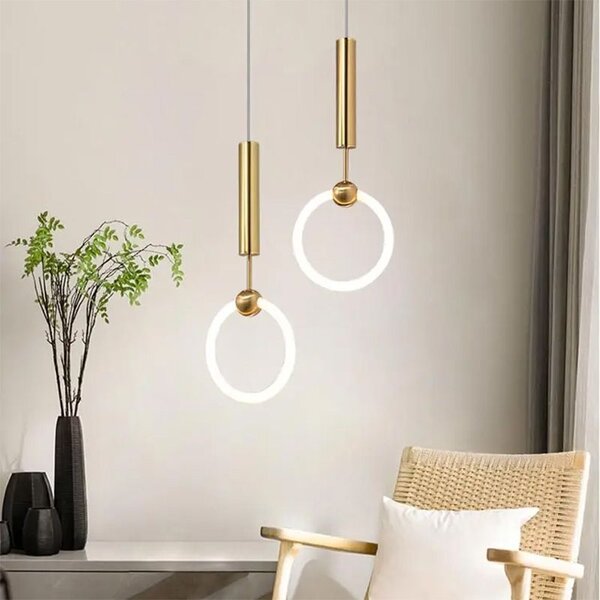 LED függőlámpa LHJ059-1CP Brush Gold