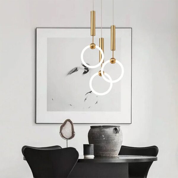 LED függőlámpa LHJ059-1CP Brush Gold