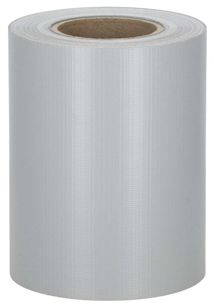 Springos kerítésszalag, 19cmx35m, 450g/m2, 20 db rögzítőkapocs - Világosszürke