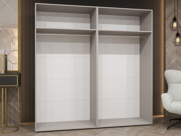 PIANOS 1 gardróbszekrény 200x202x52 - kasmír