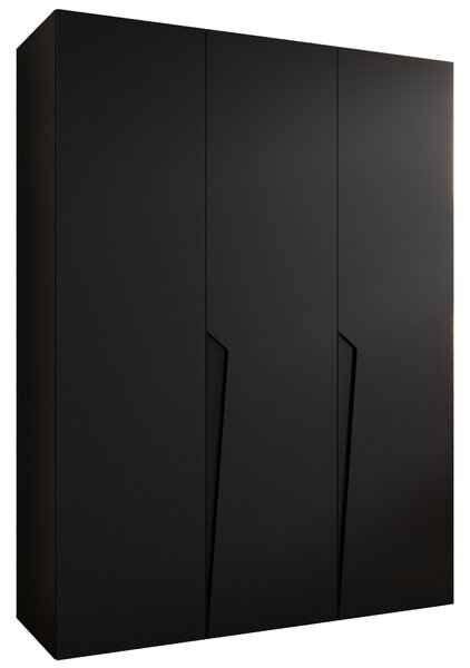 PIANOS 1 gardróbszekrény 150x202x52 - fekete