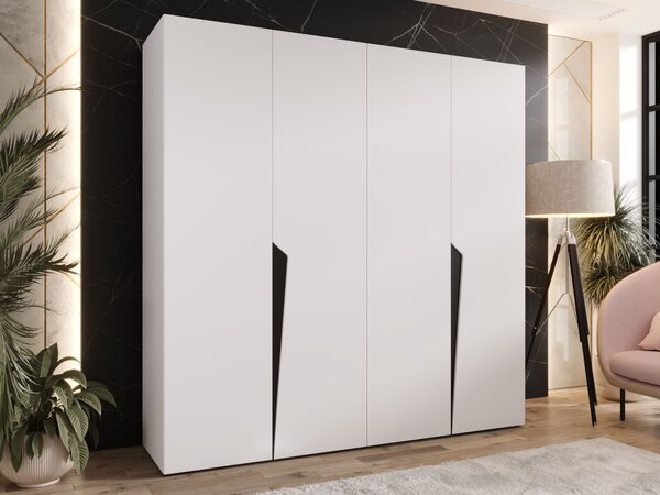 PIANOS 1 gardróbszekrény 200x202x52 - fehér