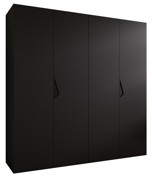 SZANDI 1 gardróbszekrény 200x202x52 - fekete