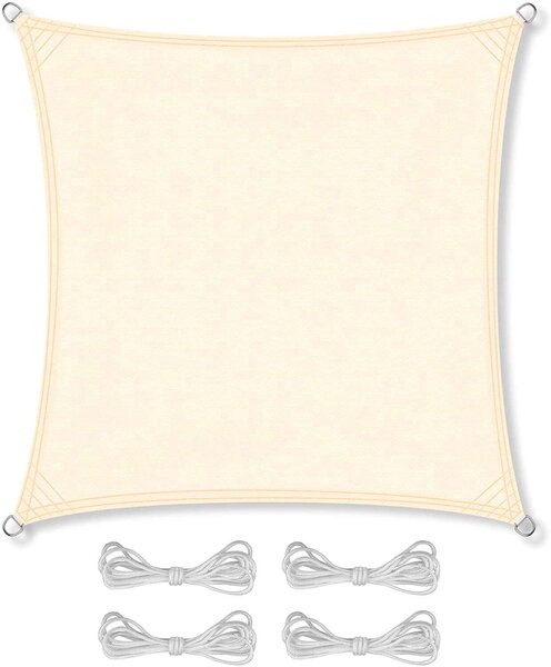 Pepita Deluxe szögletes Napvitorla 5x5m 160g/m2 - Többféle