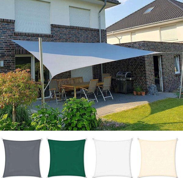 Pepita Deluxe szögletes Napvitorla 5x5m 160g/m2 - Többféle
