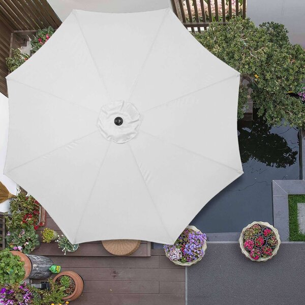 Springos dönthető kerti Napernyő 3m - Világosszürke