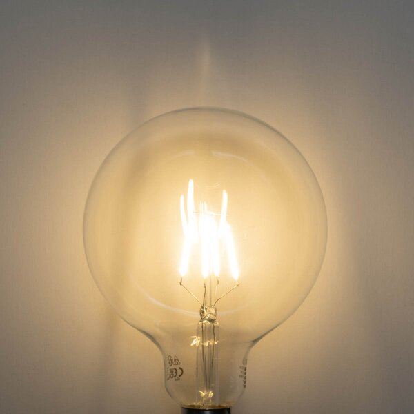 5 darabos E27 3 lépésben dimmelhető LED spirál filament izzókészlet G125 4W 450 lm 2700K