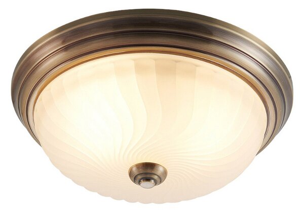 Mennyezeti Lámpa Lindby, Pakka, dimmable, Bronz / Öreg Sárgaréz, Nappali, Üveg, Antik