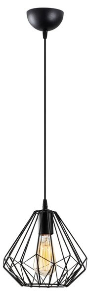 Diamond 704-S fekete fém függőlámpa, Ø23 cm