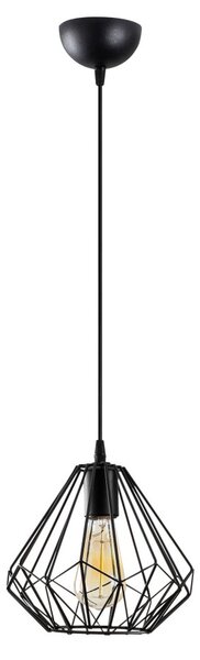 Diamond 704-S fekete fém függőlámpa, Ø23 cm