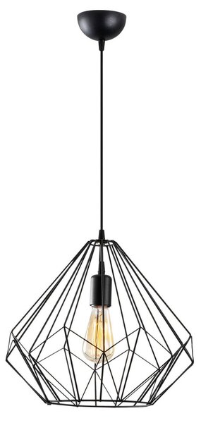 Diamond 703-S fekete vas függőlámpa, Ø37 cm