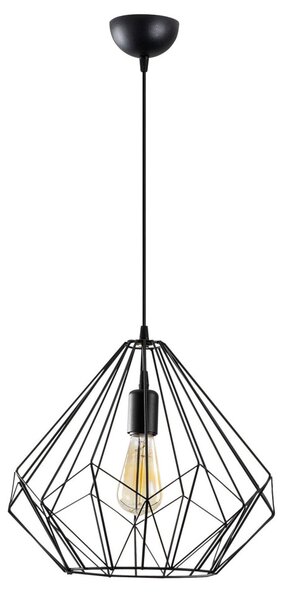 Diamond 703-S fekete vas függőlámpa, Ø37 cm
