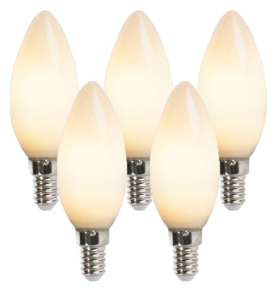 5 db E14 LED gyertyalámpa B35 2W 180lm 2350K szett