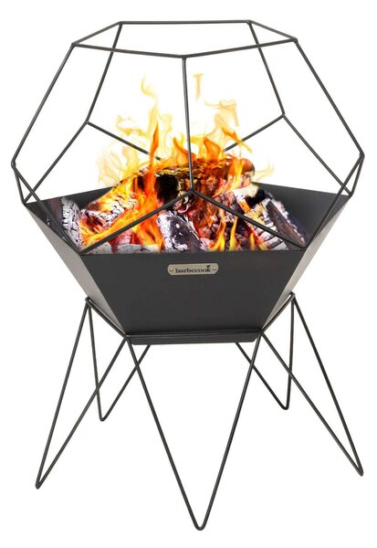 Barbecook BC-WOO-6013 Jura tűzrakó kosár, festett acéllemez, 60x60x75cm