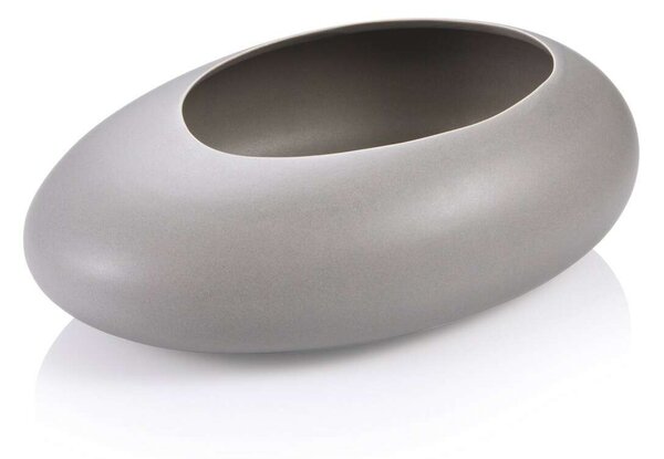 Tescoma FANCY HOME Stones alacsony virágcserép, szürke