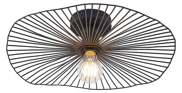 Mennyezeti Lámpa Lindby, Ruota, dimmable, Fekete, Nappali, Fém, Modern
