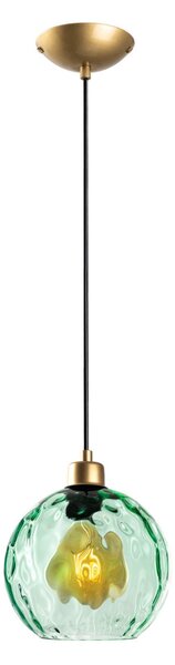 Benek 20-14315 zöld fém függőlámpa, Ø20 cm