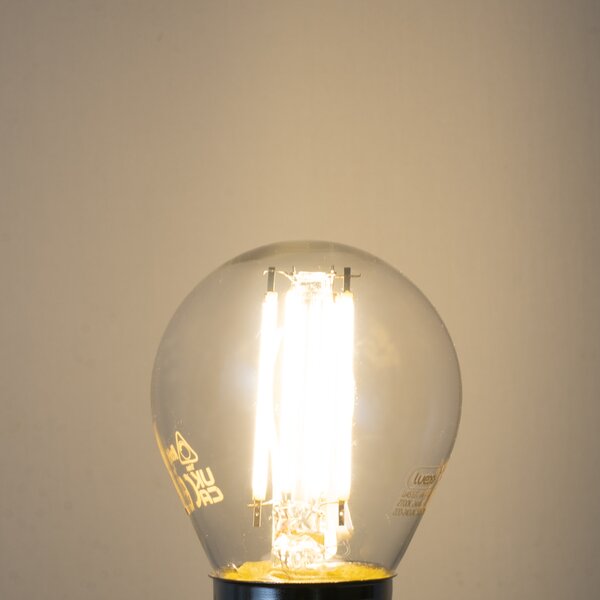 5 darabos E27 dimmelhető LED Filament izzókészlet G45 átlátszó 4W 470 lm 2700K