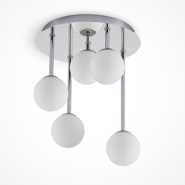 Mennyezeti Lámpa Lindby, Chrissy, dimmable, Fémes, Nappali, Fém, Modern