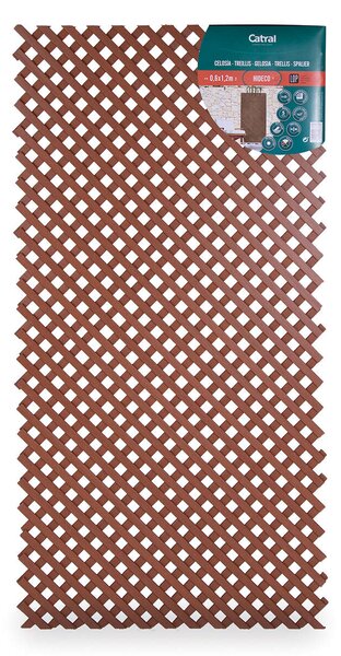 Rácsos panel/ apácarács Trellis Lop vörösesbarna 1.2x0.6m 2021069