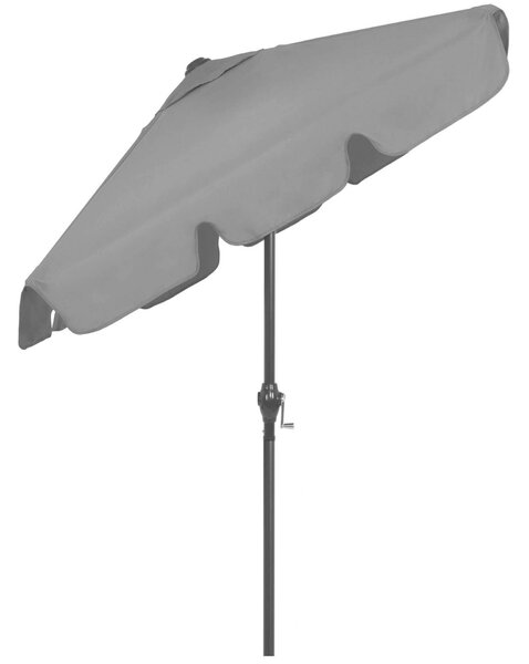 Springos dönthető kerti Napernyő 200x130cm - Sötétszürke
