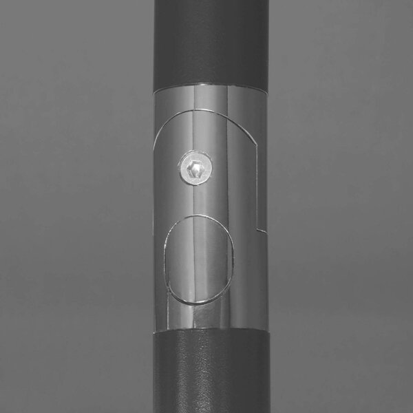 Springos dönthető kerti Napernyő 200x130cm - Sötétszürke