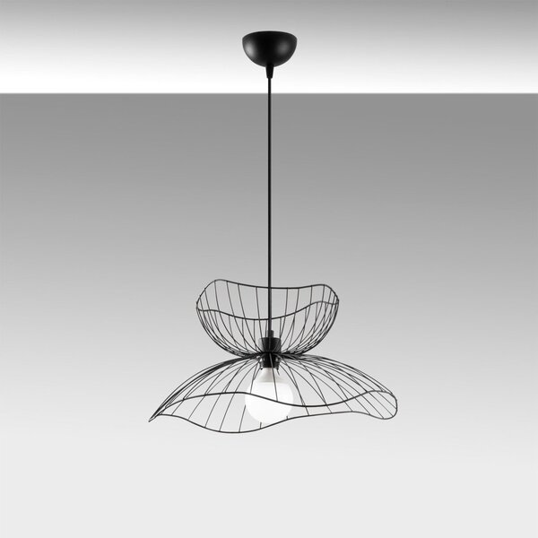 Farac 6390 fekete fém függőlámpa, Ø50 cm