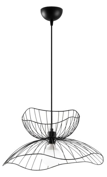 Farac 6390 fekete fém függőlámpa, Ø50 cm