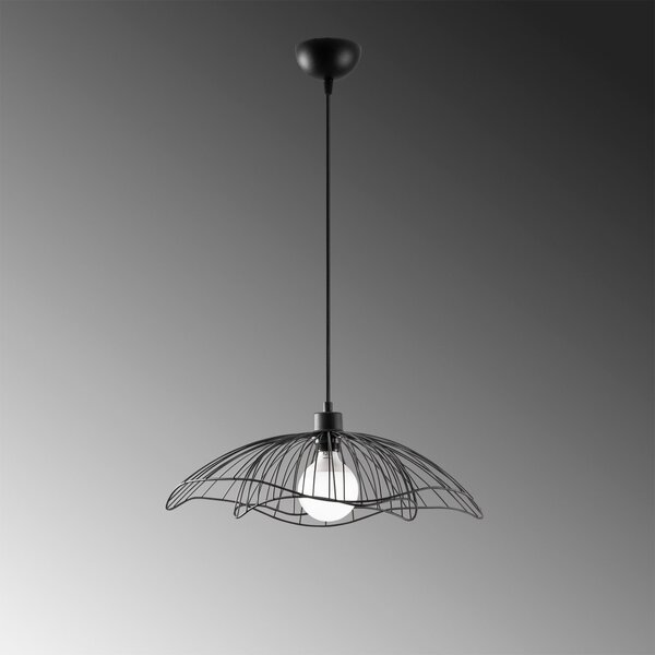 Farac 6380 fekete fém függőlámpa, Ø50 cm