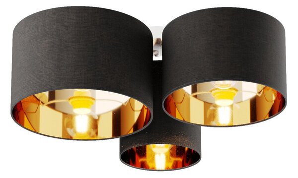 Mennyezeti Lámpa Lindby, Laurenz, dimmable, Szürke, Nappali, Szövet / Textília, Modern