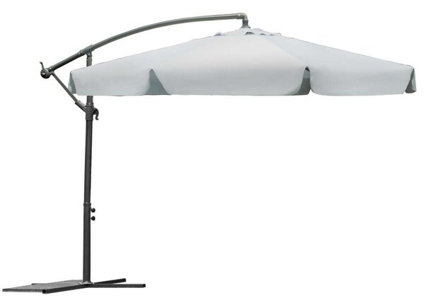 Plonos Összecsukható kerti Napernyő 6 részes , 350cm átmérőjű, 13kg - Szürke