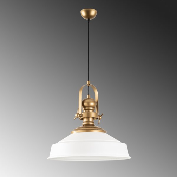 Craft 13982 fehér fém függőlámpa, Ø41 cm