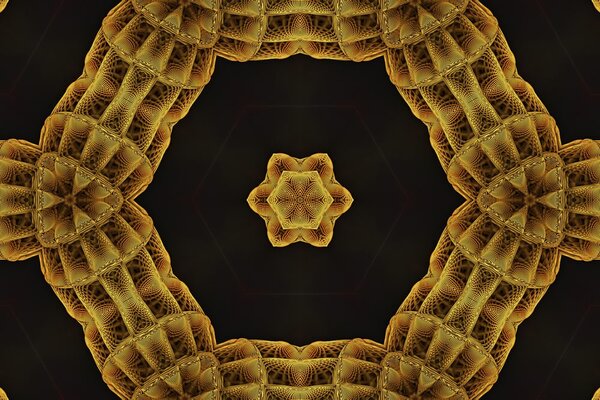 Tapéta érdekes arany Mandala