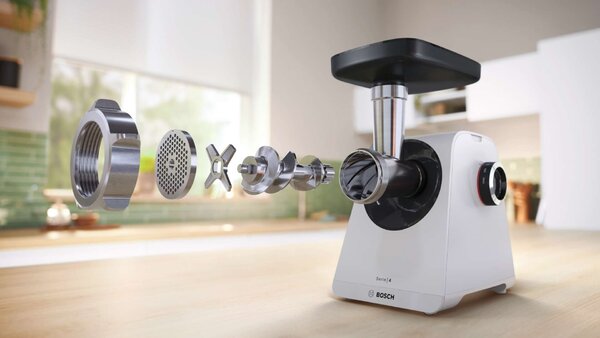 Bosch Serie 4, Húsdaráló, MultiPower Series 4, 1900 W, Fehér, Fehér, MFWS420W