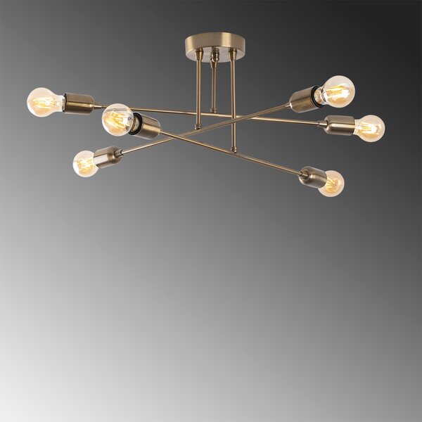 Fleur 1504 vintage fém függőlámpa, 66 x 66 cm, 6 izzós