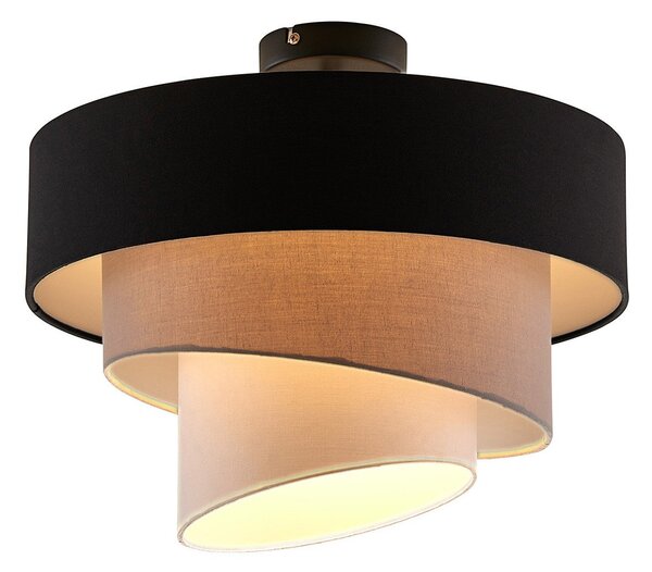 Mennyezeti Lámpa Lindby, Coria, dimmable, Bézs, Nappali, Szövet / Textília, Modern