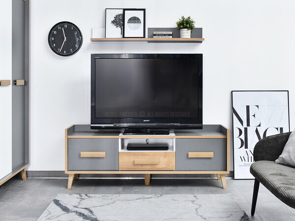 TV asztal/szekrény Sobrepuso S07 (fehér)