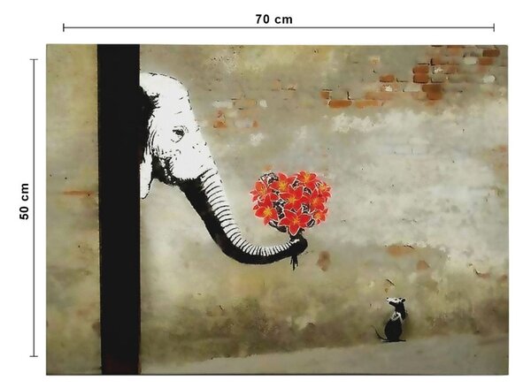 WY116 Banksy vászonkép, 50 x 70 cm