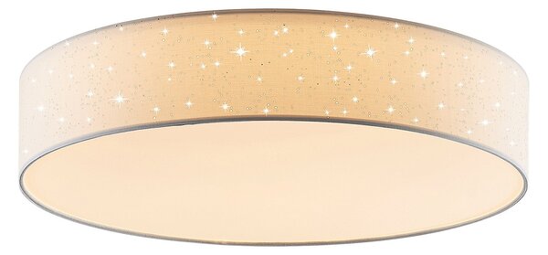 Mennyezeti Lámpa Lindby, Ellamina, dimmable, Fehér, Nappali, Szövet / Textília, Modern