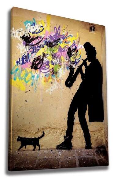 WY40 Banksy vászonkép, 50 x 70 cm