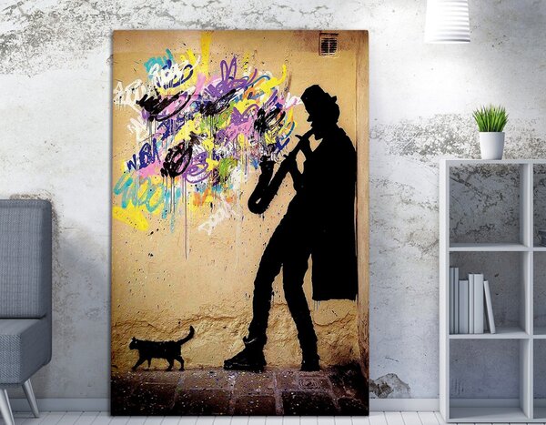 WY40 Banksy vászonkép, 50 x 70 cm