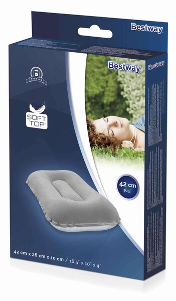 BESTWAY felfújható Fejpárna - szürke