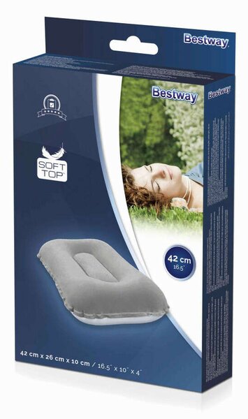 BESTWAY felfújható Fejpárna - szürke
